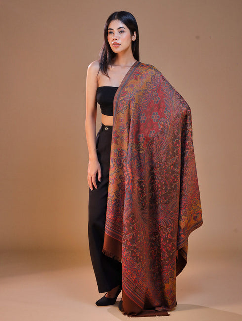 Women's Jamawar Wool Shawl
